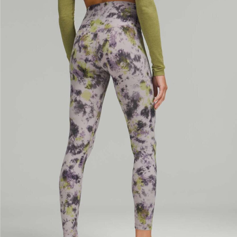 Lululemon Align High-Rise Pant 28" Radial Tie Dye Mauve Grey Multi - Picture 5 of 5